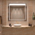 MILENA зеркало с led подсветкой в ванной